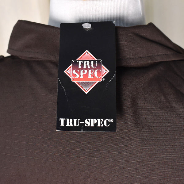 NWT 1990s Vintage LS Brown Tactical Shirt Cats Like Us