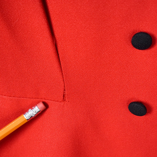 NWT 90s does 1940s Vintage Red Skirt Suit Cats Like Us