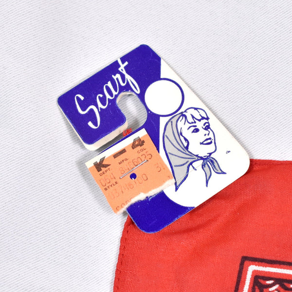 NWT Red Rodeo Print Vintage Bandana Cats Like Us