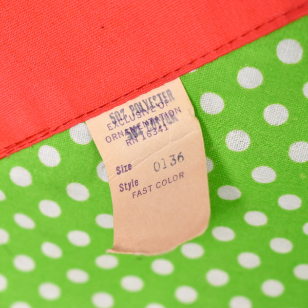 NWT Vintage Green Polka Dot Apron Cats Like Us