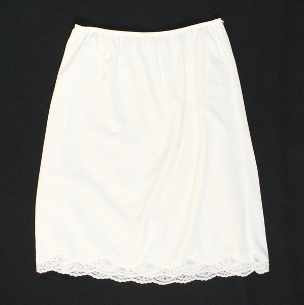 NWT White Vintage  Half Slip W29-42 L23 Cats Like Us