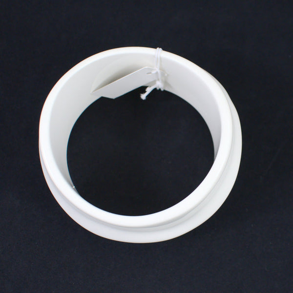 NWT Wide White Plastic Bangle Cats Like Us