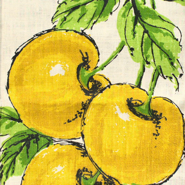 NWT Yellow Cherries Tea Towel Cats Like Us