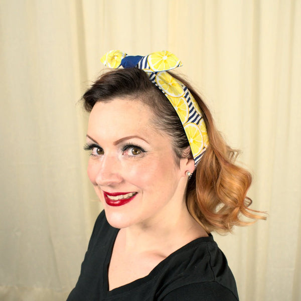 Nautical Lemon Hair Tie Cats Like Us