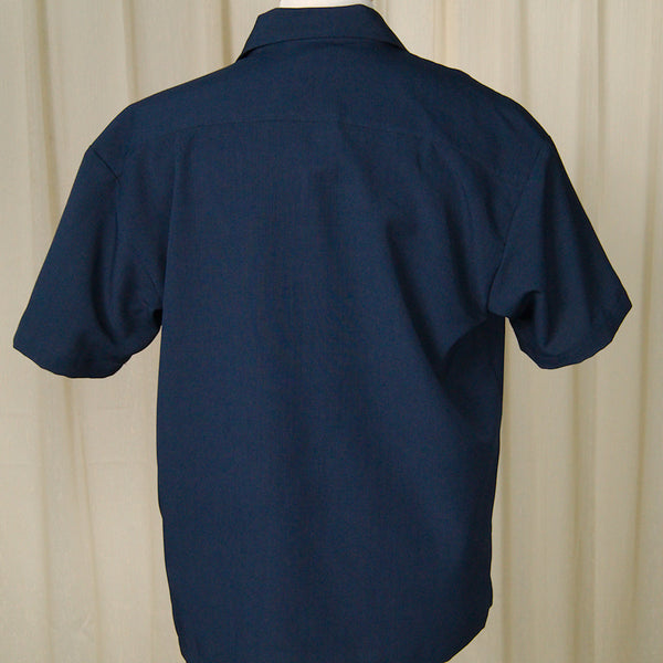 Navy Otis Bowling Shirt Cats Like Us