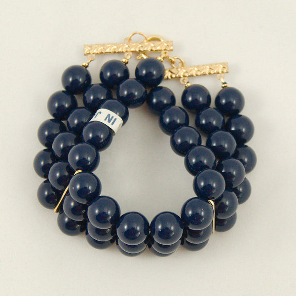 Navy Triple Jet Set Bracelet Cats Like Us