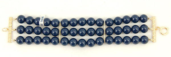 Navy Triple Jet Set Bracelet Cats Like Us