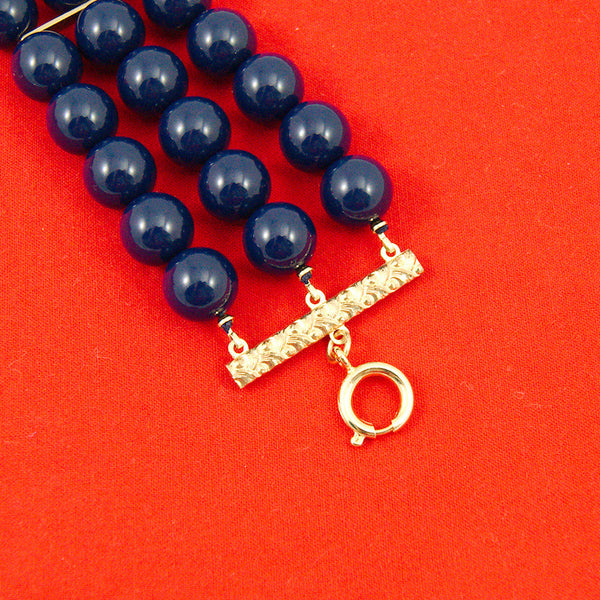Navy Triple Jet Set Bracelet Cats Like Us