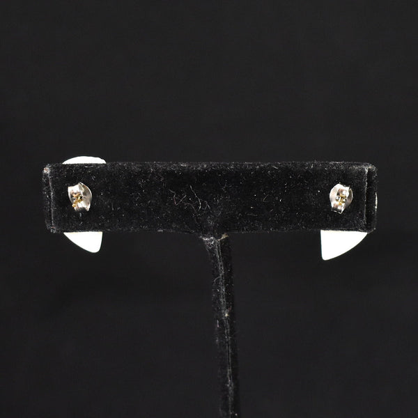 Navy & White Enamel Earrings Cats Like Us