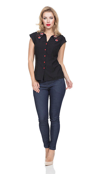 Nena Lady Bug Blouse Top Cats Like Us