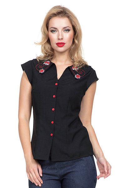 Nena Lady Bug Blouse Top Cats Like Us