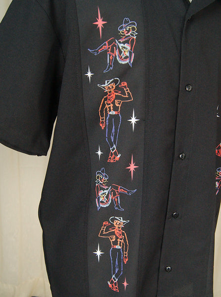 Neon Vegas Bowling Shirt Cats Like Us