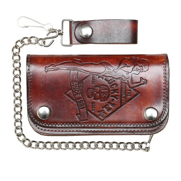 No Riders Embossed Chain Wallet – Cats Like Us