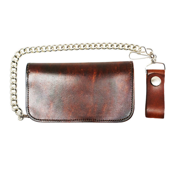 No Riders Embossed Chain Wallet Cats Like Us