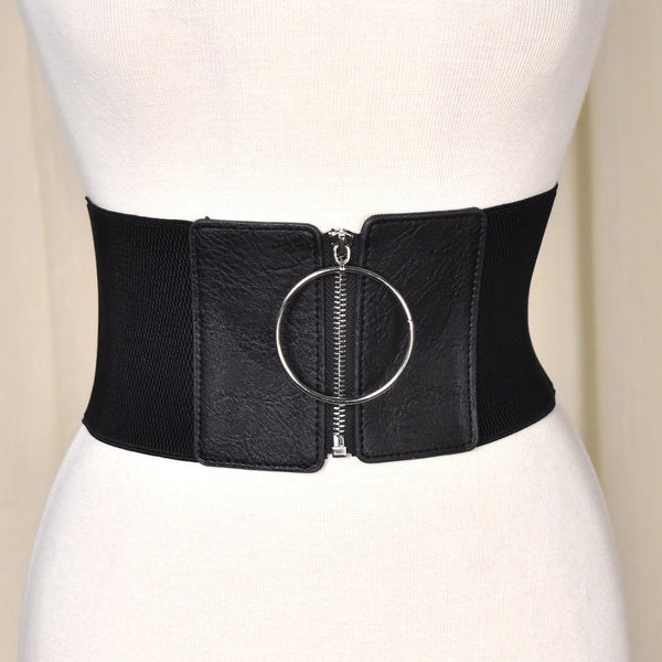 O My Ring Wide Zipper Belt Cats Like Us