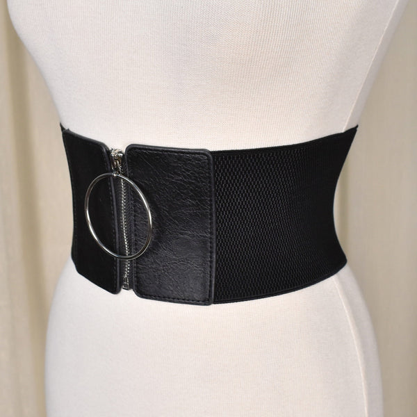 O My Ring Wide Zipper Belt Cats Like Us