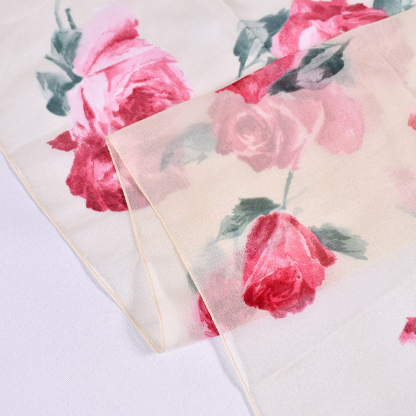 Oblong Pink Roses Avon Scarf Cats Like Us