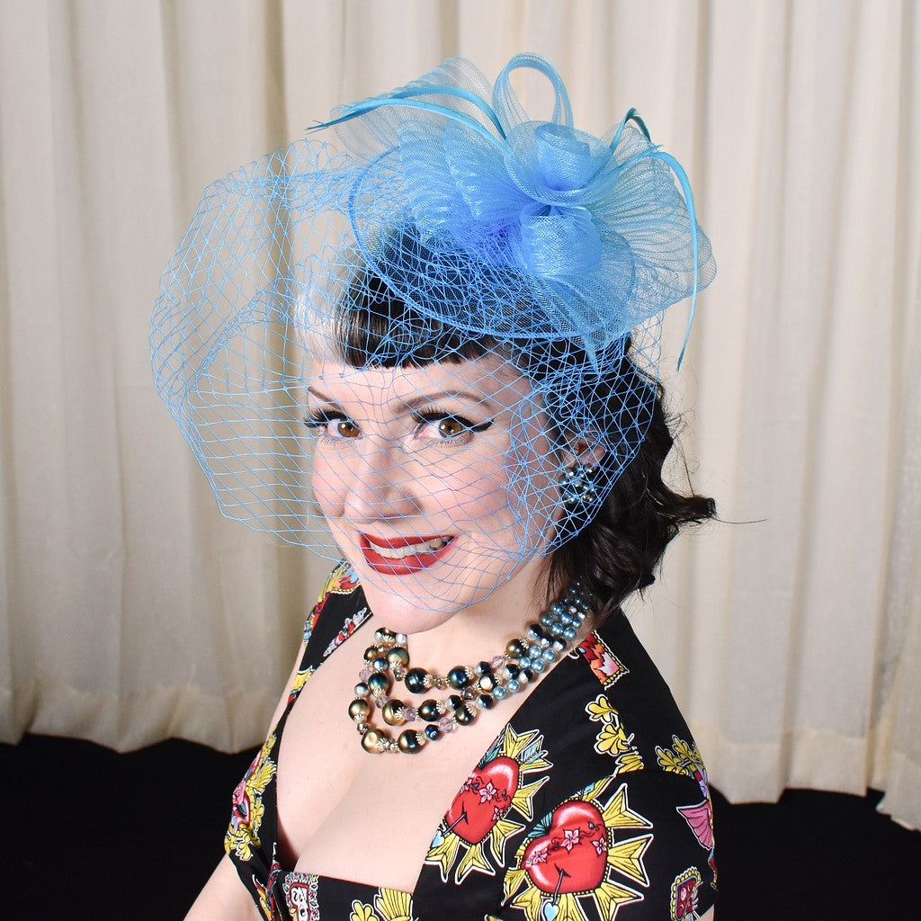 Ocean Turq Fascinator Headband Cats Like Us Ocean Turq Fascinator Headband Cats Like Us