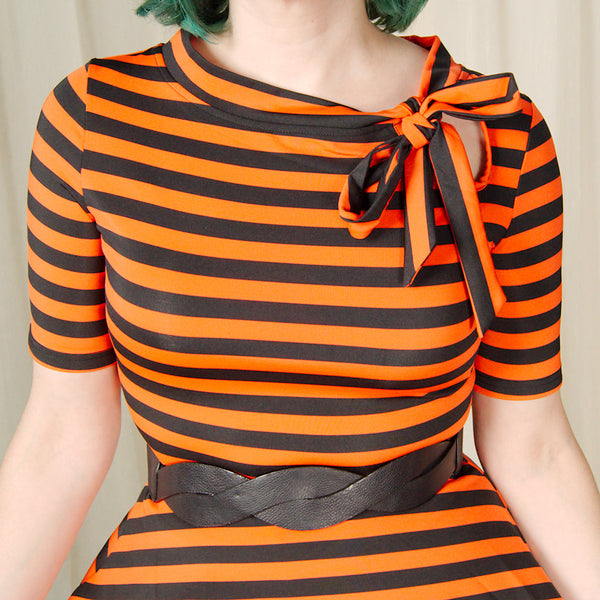 Orange & Black Striped Dress Cats Like Us