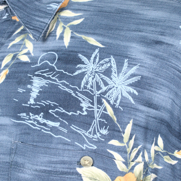 Orange Hibiscus Palm Tree Shirt Cats Like Us