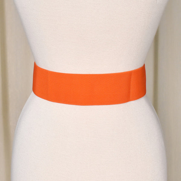 Orange Hourglass Cinch Belt Cats Like Us
