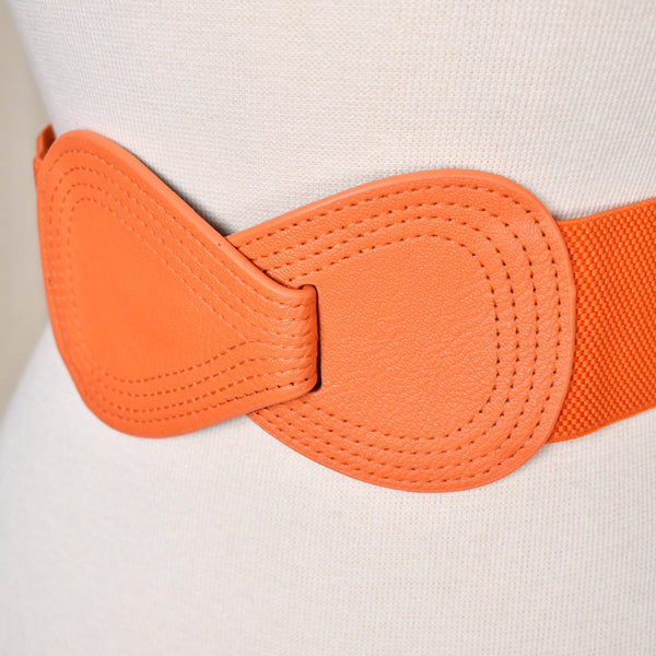 Orange Hourglass Cinch Belt Cats Like Us