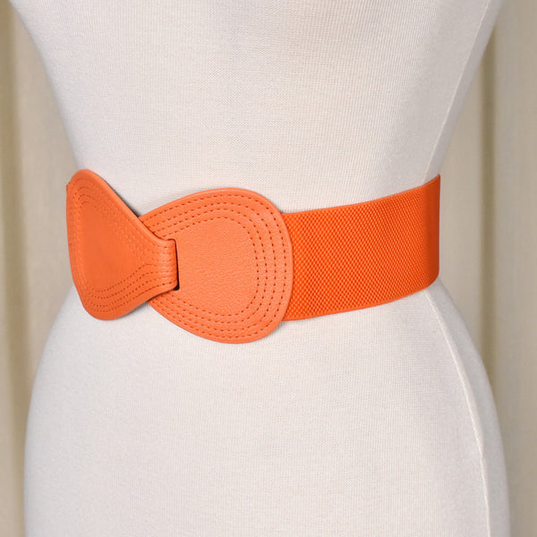 Orange Hourglass Cinch Belt Cats Like Us