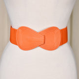 Cats Like Us Orange Hourglass Cinch Belt