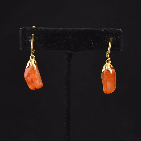 Orange Stone Necklace Set Cats Like Us