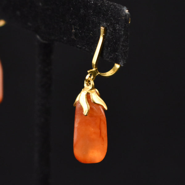 Orange Stone Necklace Set Cats Like Us