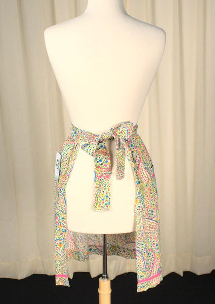 Paisley Print Vintage Floral Apron Cats Like Us