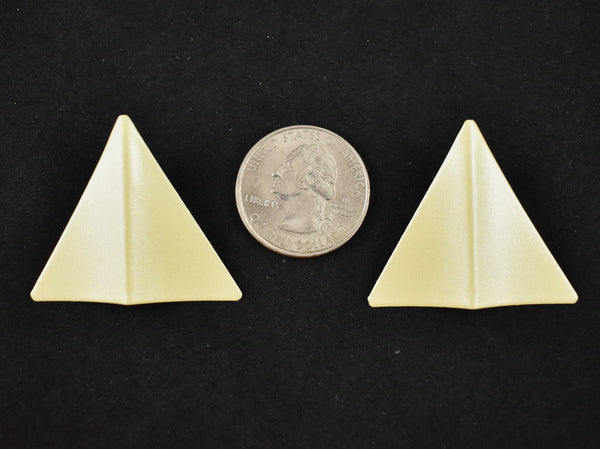 Pastel Yellow Triangle Earrings Cats Like Us
