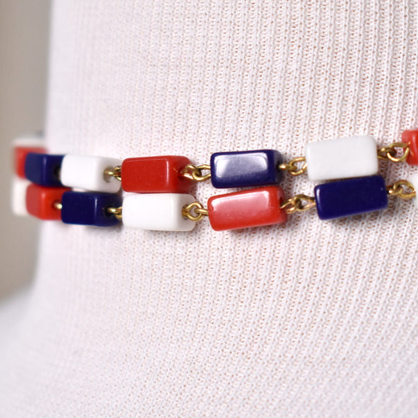 Patriotic Double Necklace Cats Like Us