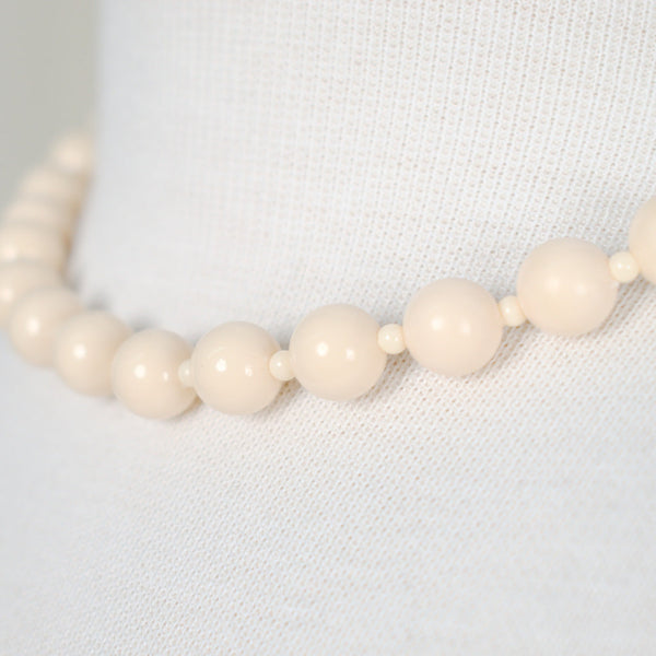 Peach Bead Necklace Cats Like Us