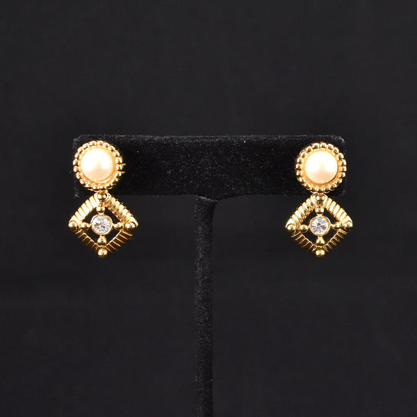 Pearl 2 in 1 Stud Earrings Cats Like Us