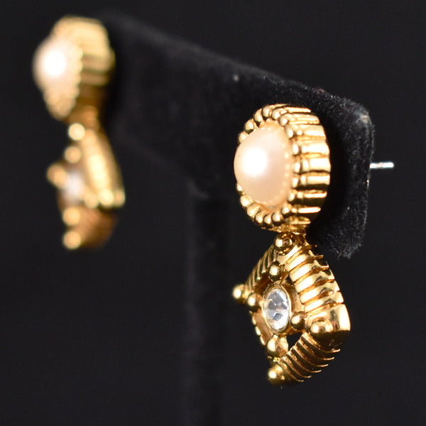 Pearl 2 in 1 Stud Earrings Cats Like Us