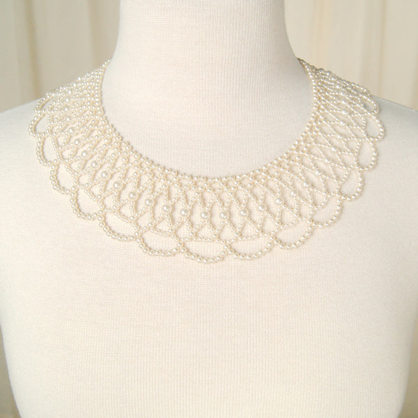 Pearl Collar Necklace Cats Like Us