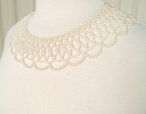 Pearl Collar Necklace Cats Like Us