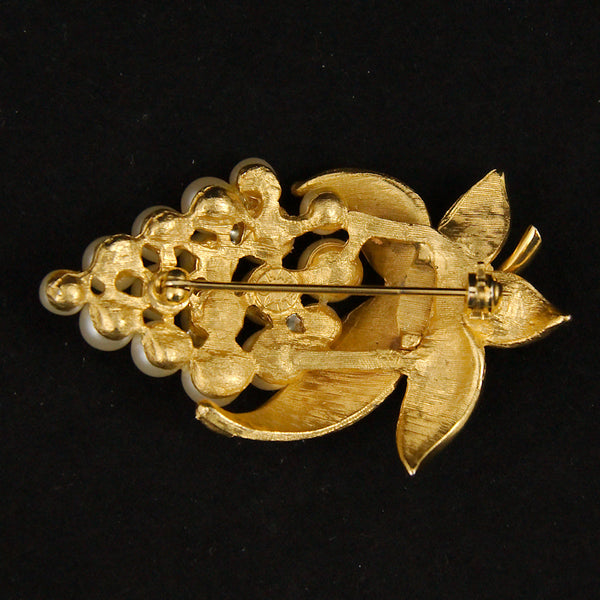Pearl Grapes Brooch Cats Like Us