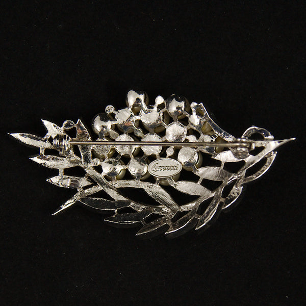 Pearl & Rhinestone Fern Brooch Cats Like Us