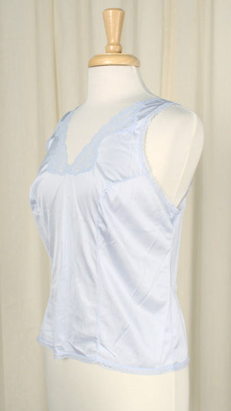 Periwinkle Blue Lace Vintage Camisole Cats Like Us