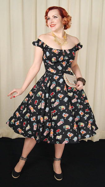 Pina Colada Drink Swing Dress Cats Like Us