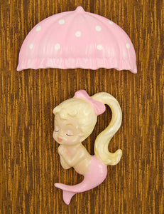 Pink Blonde Umbrella Mermaid Cats Like Us