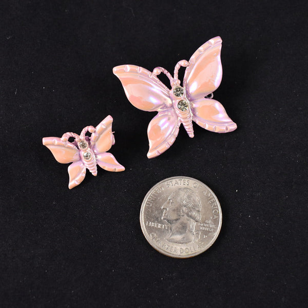 Pink Butterfly Vintage Scatter Pins Cats Like Us