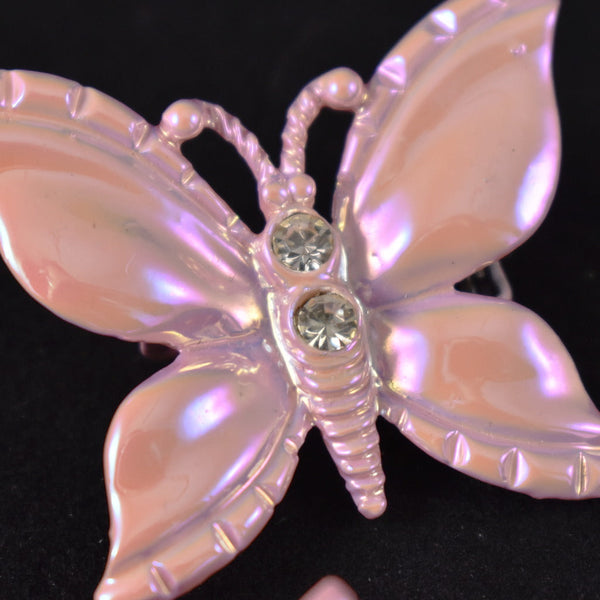 Pink Butterfly Vintage Scatter Pins Cats Like Us