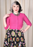 MAK Pink Cute Cropped Cardigan