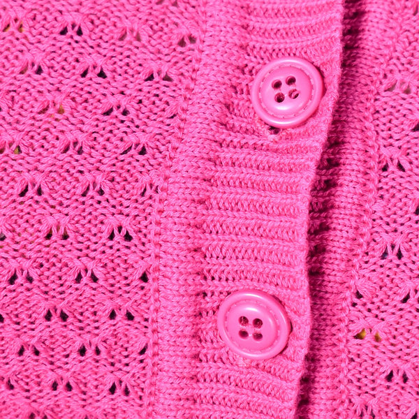 Pink Cute Cropped Cardigan Cats Like Us