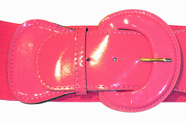 Pink Elastic Cinch Belt Cats Like Us
