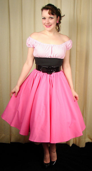 Pink Full Circle Skirt Cats Like Us