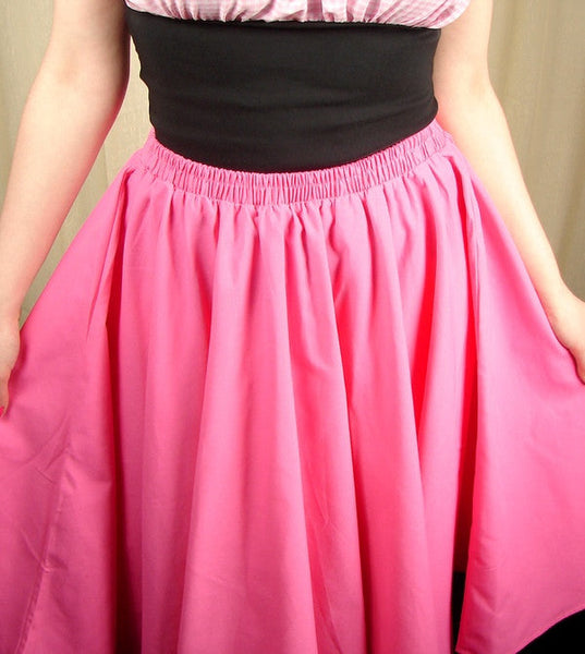 Pink Full Circle Skirt Cats Like Us